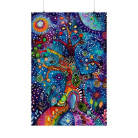 Surreal Kaleidoscope - Arboretum Art Print v.2 | Colorful Tree Wall Art | Artistic Home Decor Poster - Vivid Roads