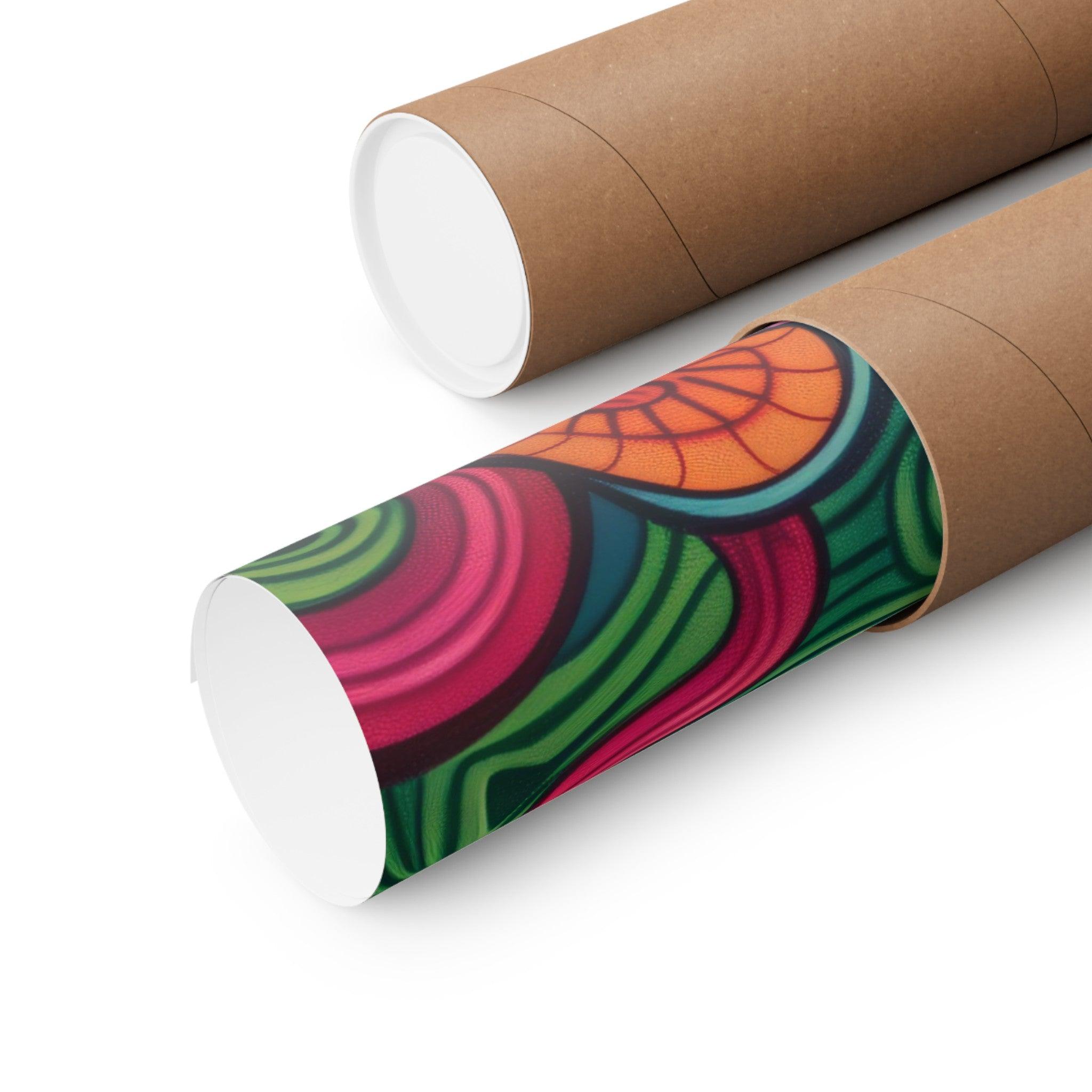 Vibrant DMT Psychedelia Art v.4 | Abstract Visionary Poster | Eye - Catching Wall Decor - Vivid Roads