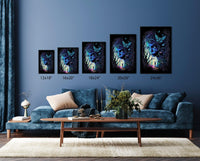 Abstract Surreal Fantasy Wall Art | Enchanted Woods Witchy Trippy Illustration - Vivid Roads