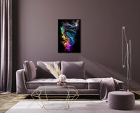 Dragon Sci-Fi Wall Art | Modern Watercolor Fantasy Illustration Poster V.1 - Vivid Roads