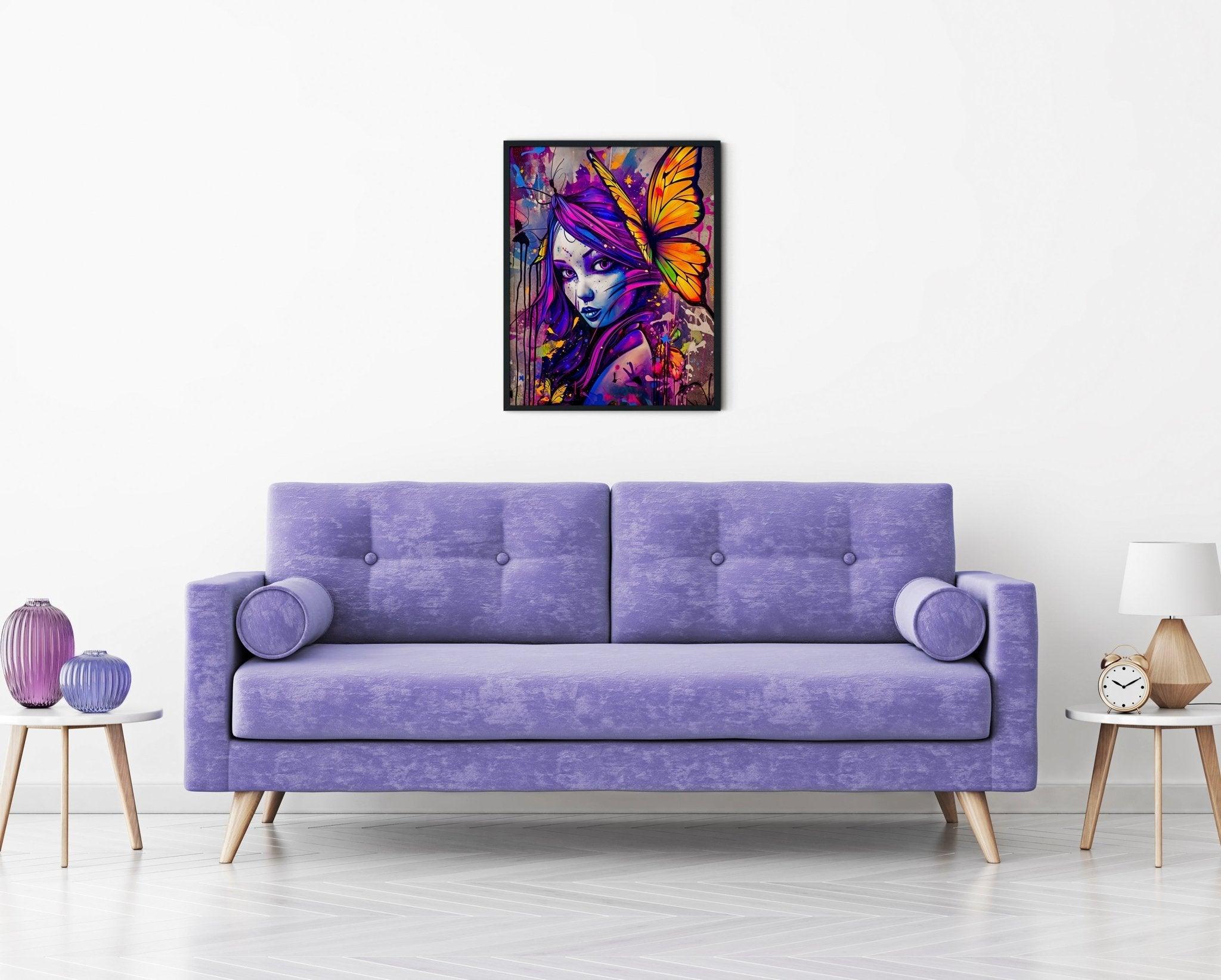 Fairy Fantasy Wall Art | Aesthetic Abstract Watercolor Print - Vivid Roads
