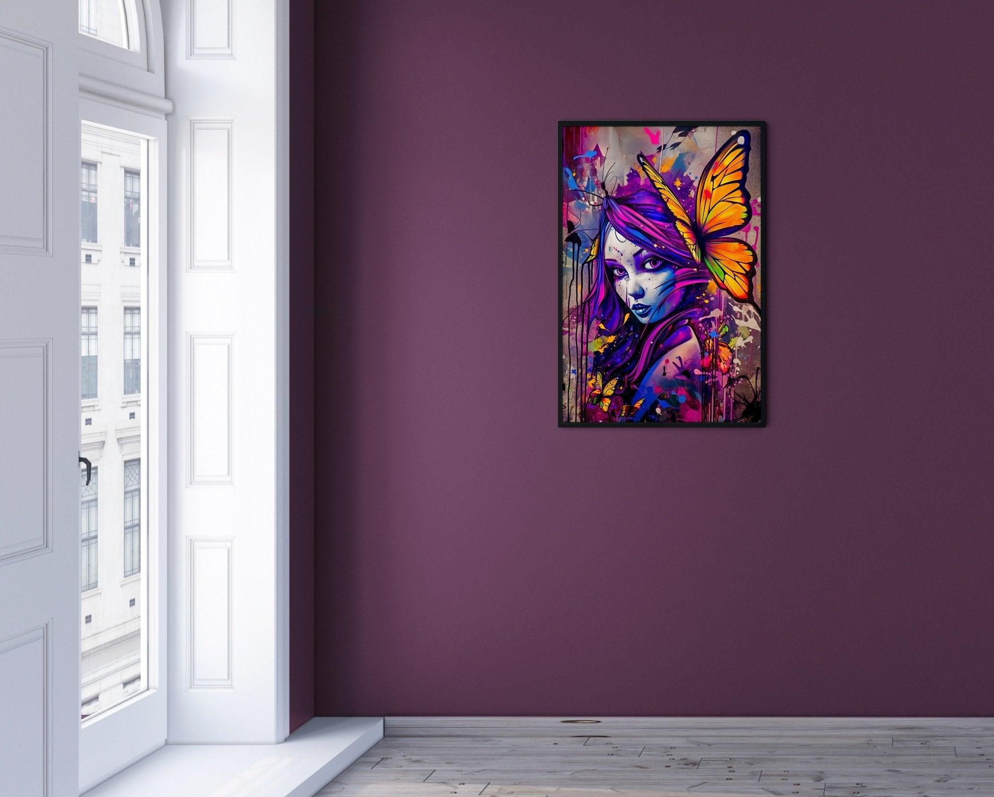 Fairy Fantasy Wall Art | Aesthetic Abstract Watercolor Print - Vivid Roads