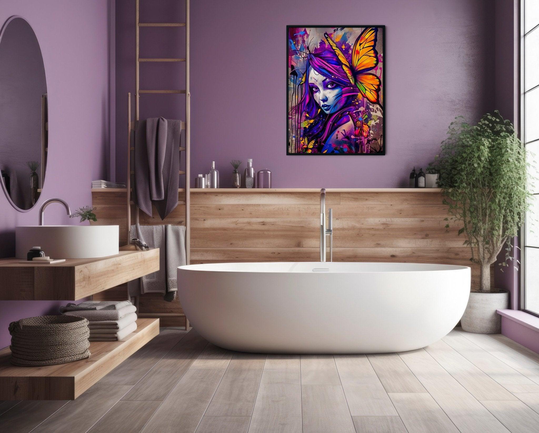 Fairy Fantasy Wall Art | Aesthetic Abstract Watercolor Print - Vivid Roads