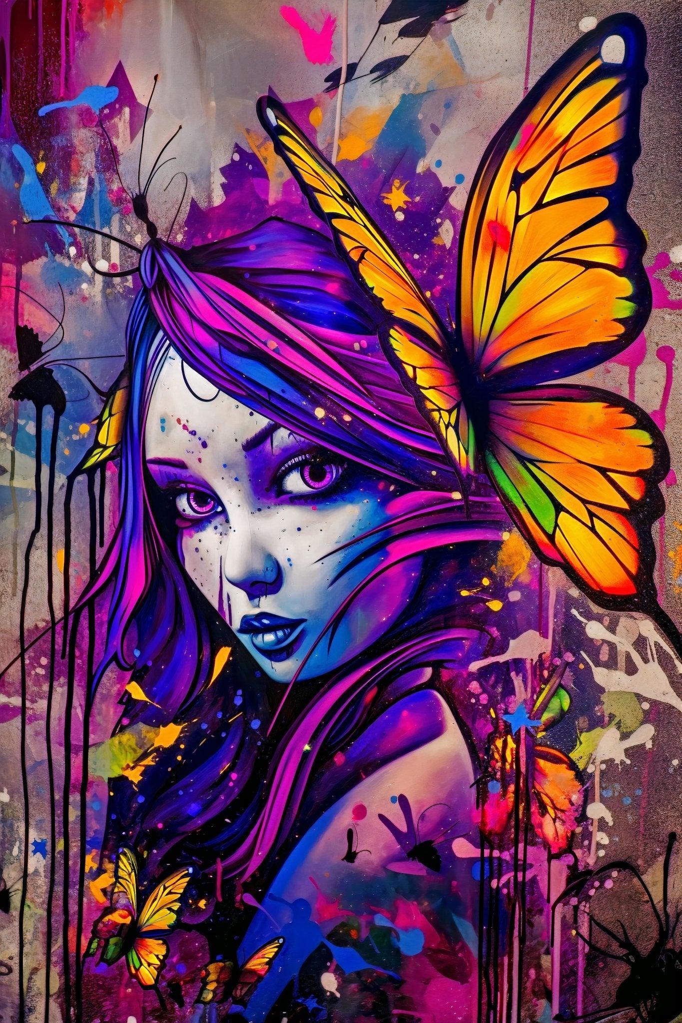 Fairy Fantasy Wall Art | Aesthetic Abstract Watercolor Print - Vivid Roads