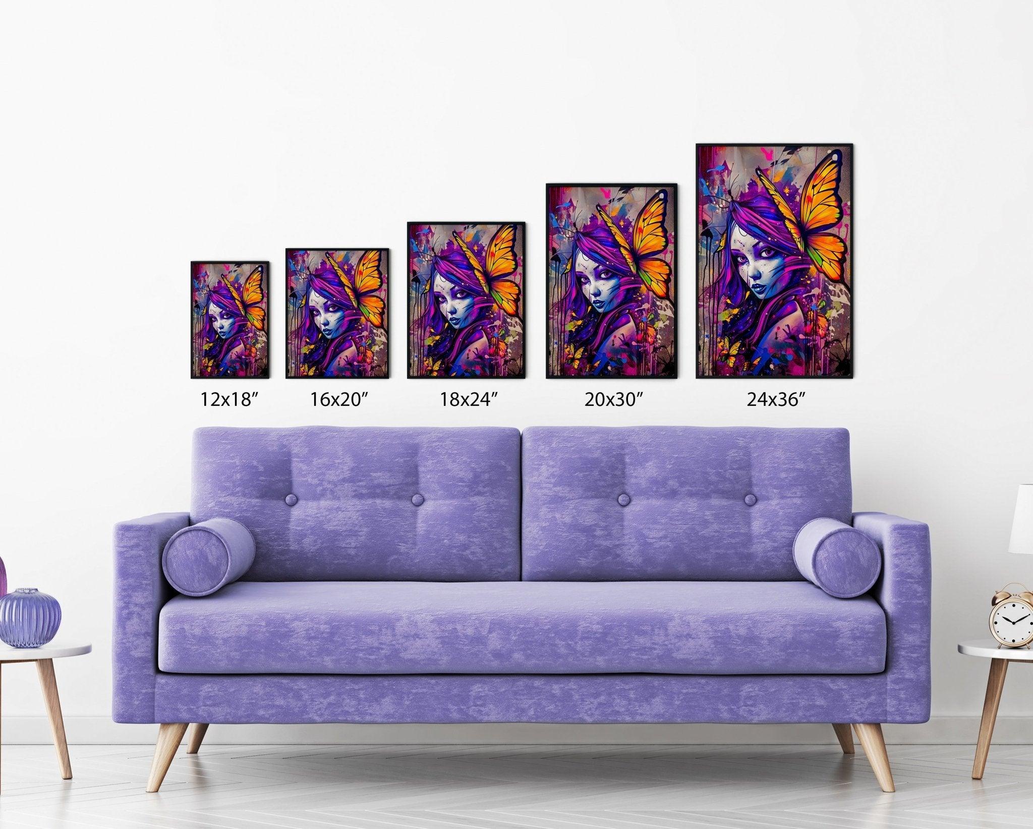 Fairy Fantasy Wall Art | Aesthetic Abstract Watercolor Print - Vivid Roads