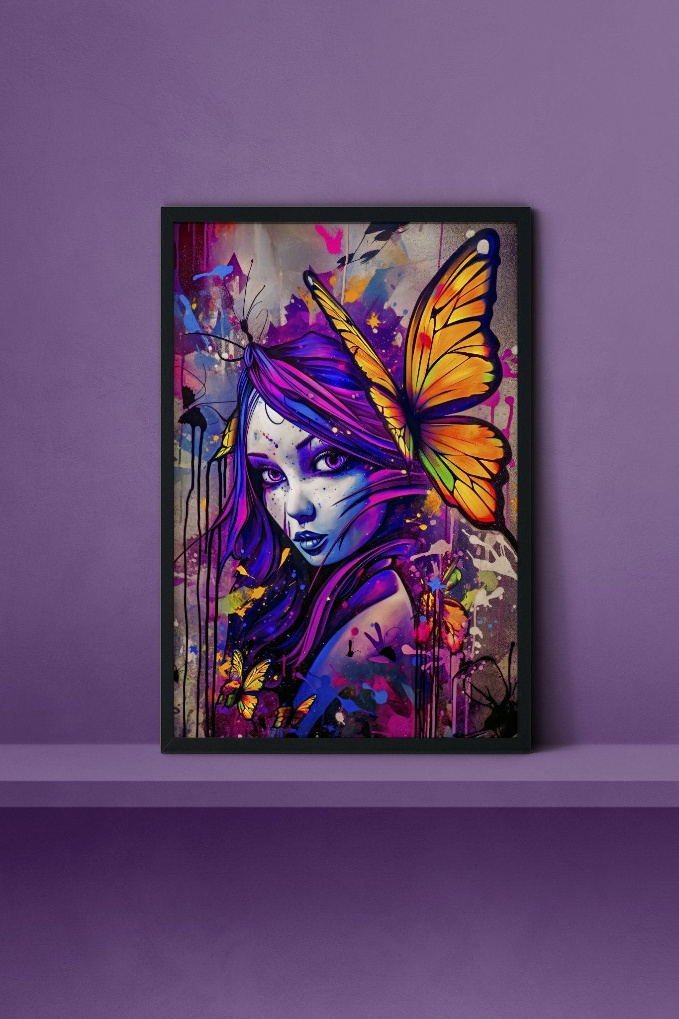 Fairy Fantasy Wall Art | Aesthetic Abstract Watercolor Print - Vivid Roads