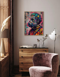 Graffiti Street Art Abstract Wall Art | Urban Spray Paint Illustration Poster - Vivid Roads