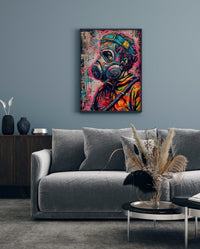 Graffiti Street Art Abstract Wall Art | Urban Spray Paint Illustration Poster - Vivid Roads