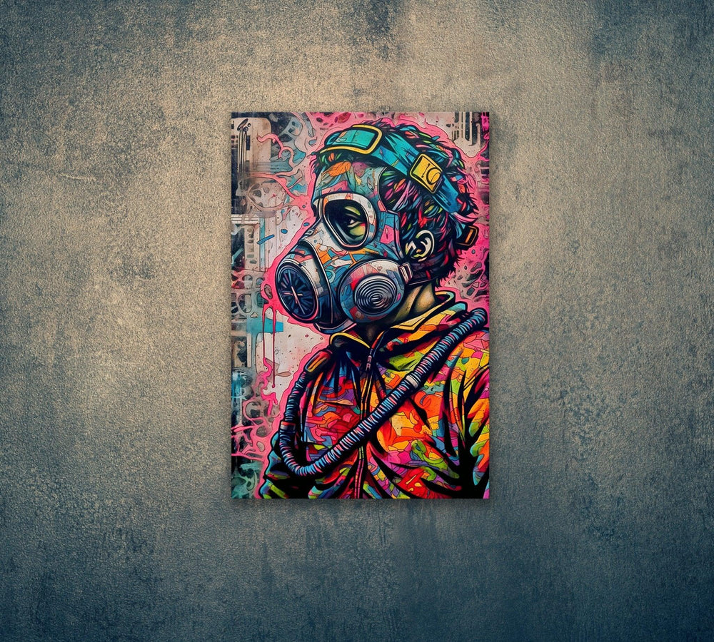 Graffiti Street Art Abstract Wall Art | Urban Spray Paint Illustration Poster - Vivid Roads