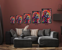 Graffiti Street Art Abstract Wall Art | Urban Spray Paint Illustration Poster V.2 - Vivid Roads