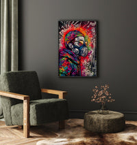 Graffiti Street Art Abstract Wall Art | Urban Spray Paint Illustration Poster V.2 - Vivid Roads