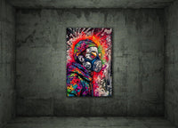 Graffiti Street Art Abstract Wall Art | Urban Spray Paint Illustration Poster V.2 - Vivid Roads