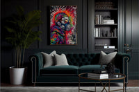 Graffiti Street Art Abstract Wall Art | Urban Spray Paint Illustration Poster V.2 - Vivid Roads